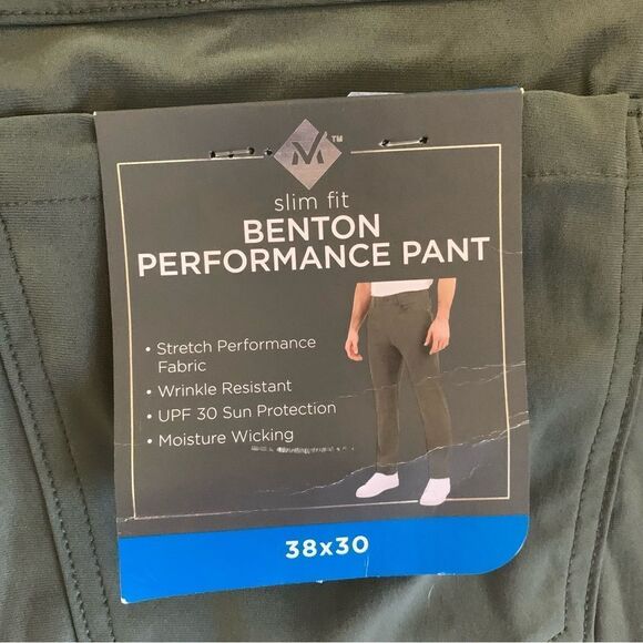 Member’s Mark Men’s Benton Slim Fit Performance Golf Pant Size 38 X 30 NWT - Picture 6 of 9